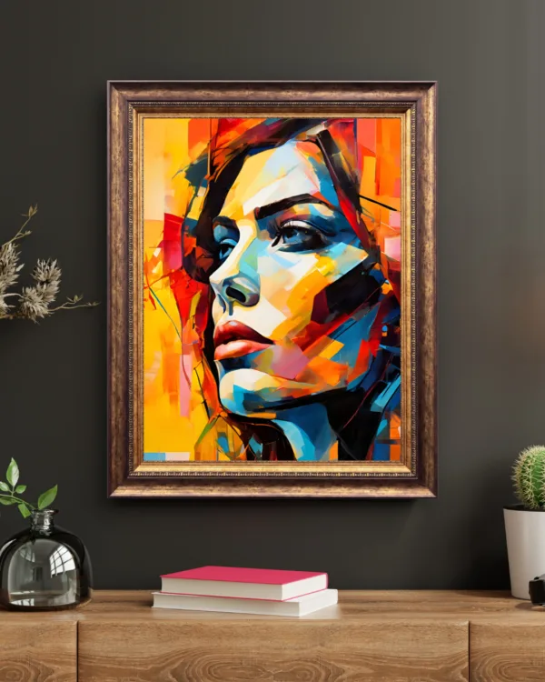 Vibrant Abstract Portrait - Image 4